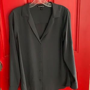 Charcoal blouse from Express - size M